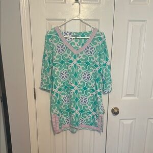 Stylish Green and Purple Women's Tunic